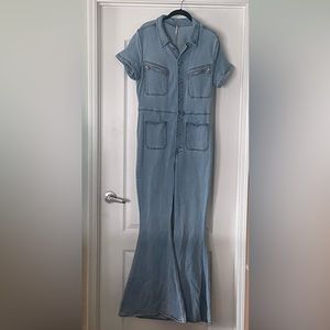 Free People Jean Jumpsuit